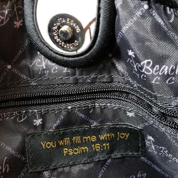 EUC BEACH BY CLC NEOPRENE FLORAL HANDBAG - Picture 6 of 7